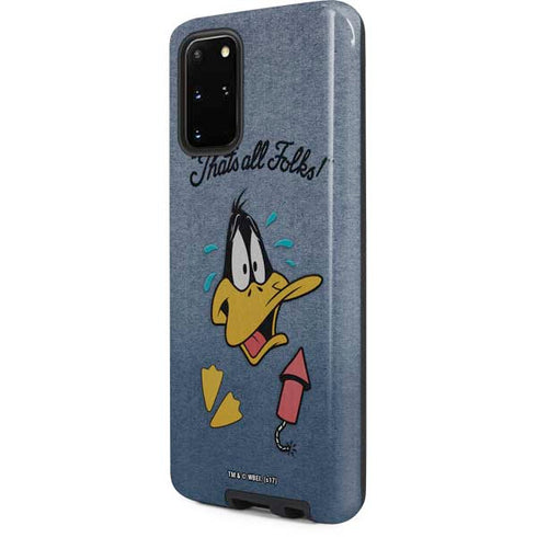 Looney Tunes Daffy Duck Thats All Folks Galaxy S20 Plus Pro Case
