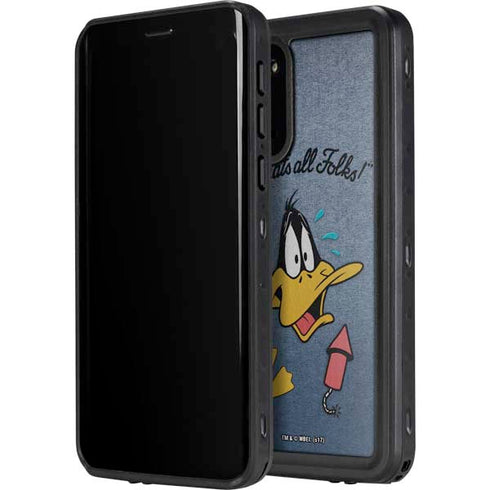 Looney Tunes Daffy Duck Thats All Folks Galaxy S20 Plus Waterproof Case