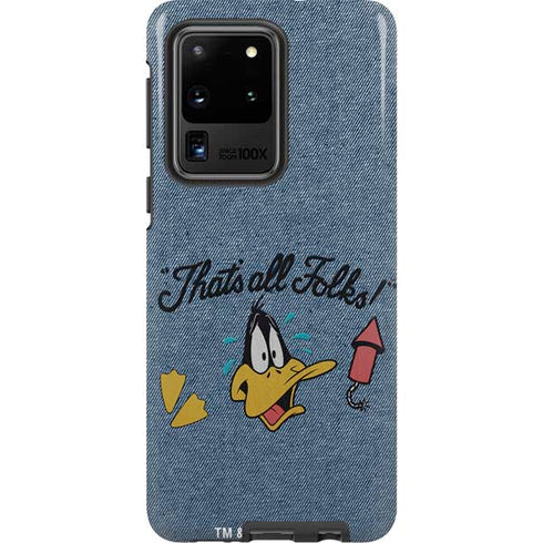 Looney Tunes Daffy Duck Thats All Folks Galaxy S20 Ultra 5G Pro Case