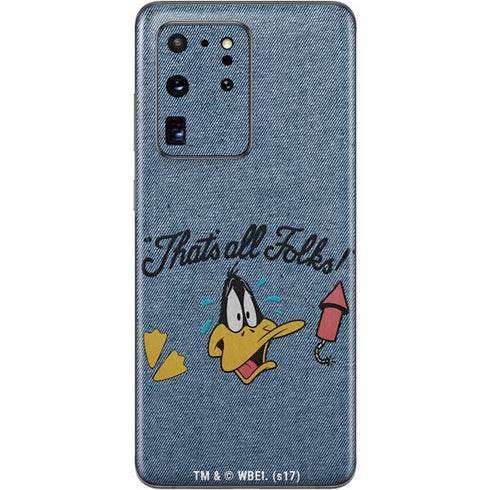 Looney Tunes Daffy Duck Thats All Folks Galaxy S20 Ultra 5G Skin