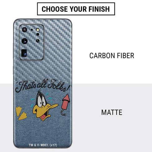 Looney Tunes Daffy Duck Thats All Folks Galaxy S20 Ultra 5G Skin