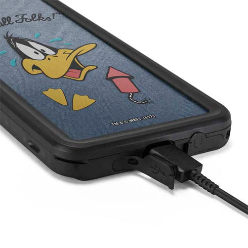 Looney Tunes Daffy Duck Thats All Folks Galaxy S20 Waterproof Case