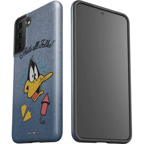 Looney Tunes Daffy Duck Thats All Folks Galaxy S21 Plus 5G Pro Case