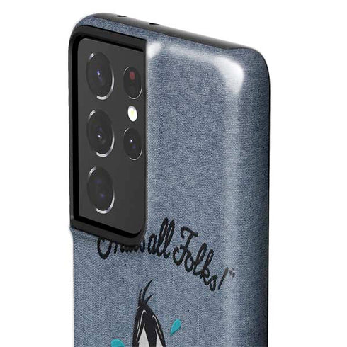Looney Tunes Daffy Duck Thats All Folks Galaxy S21 Ultra 5G Pro Case