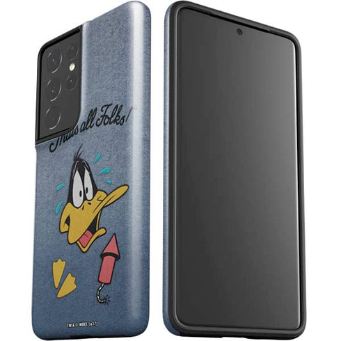 Looney Tunes Daffy Duck Thats All Folks Galaxy S21 Ultra 5G Pro Case