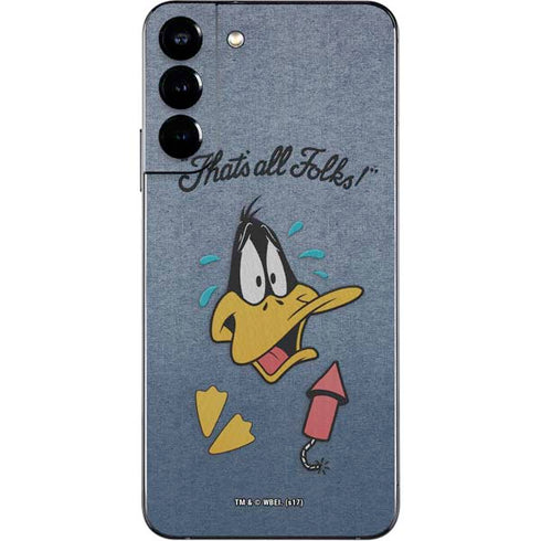 Looney Tunes Daffy Duck Thats All Folks Galaxy S22 Plus Skin