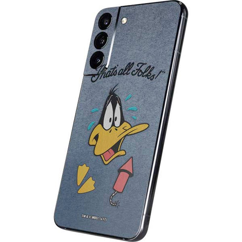 Looney Tunes Daffy Duck Thats All Folks Galaxy S22 Plus Skin
