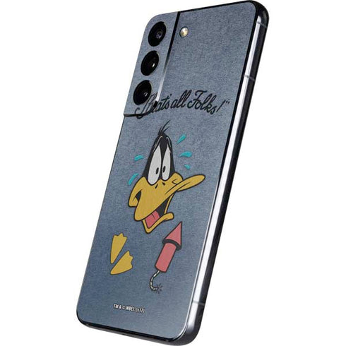 Looney Tunes Daffy Duck Thats All Folks Galaxy S22 Skin