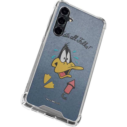 Looney Tunes Daffy Duck Thats All Folks Galaxy S23 FE Clear Case