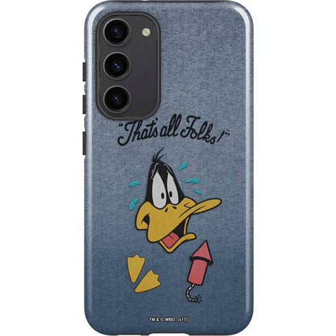 Looney Tunes Daffy Duck Thats All Folks Galaxy S23 Plus Pro Case