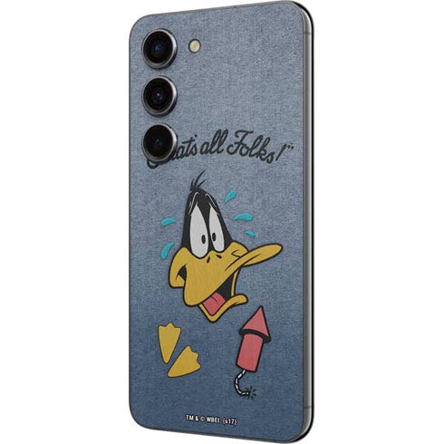 Looney Tunes Daffy Duck Thats All Folks Galaxy S23 Skin