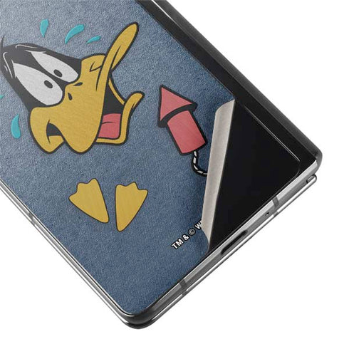 Looney Tunes Daffy Duck Thats All Folks Galaxy Z Fold2 5G Skin