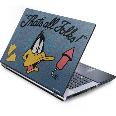 Looney Tunes Daffy Duck Thats All Folks Generic Laptop Skin