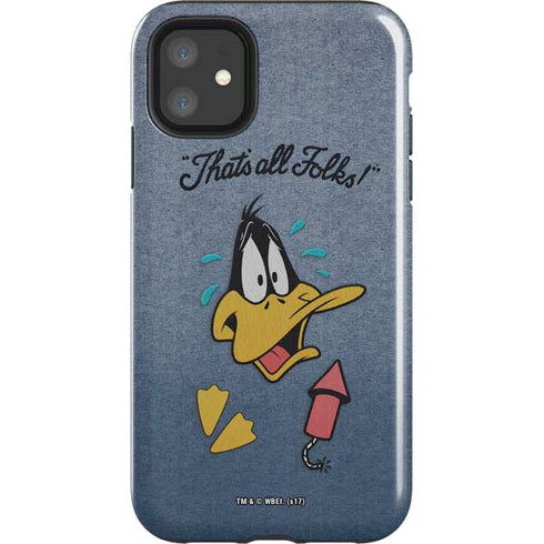 Looney Tunes Daffy Duck Thats All Folks iPhone 11 Impact Case