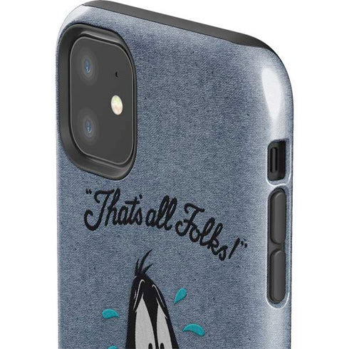 Looney Tunes Daffy Duck Thats All Folks iPhone 11 Impact Case