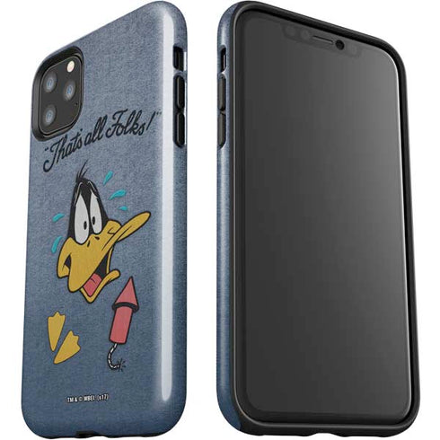 Looney Tunes Daffy Duck Thats All Folks iPhone 11 Pro Max Impact Case