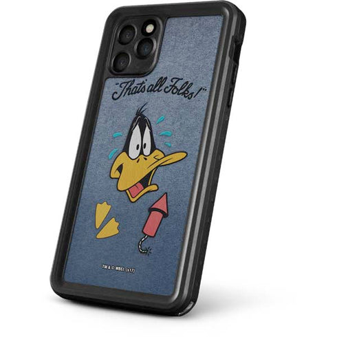 Looney Tunes Daffy Duck Thats All Folks iPhone 11 Pro Max Waterproof Case
