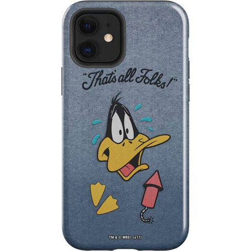 Looney Tunes Daffy Duck Thats All Folks iPhone 12 Impact Case