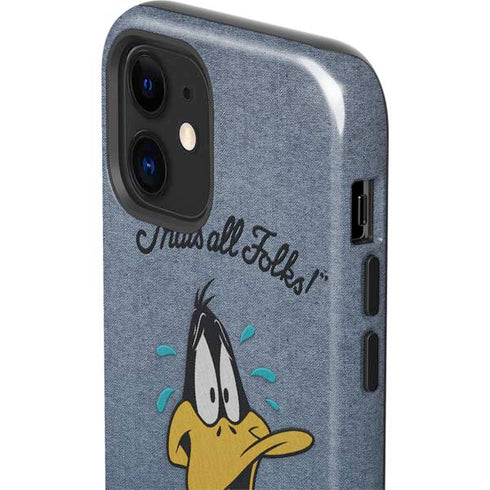 Looney Tunes Daffy Duck Thats All Folks iPhone 12 Impact Case