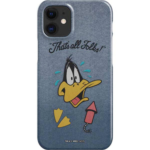 Looney Tunes Daffy Duck Thats All Folks iPhone 12 Mini Lite Case