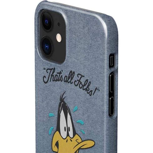 Looney Tunes Daffy Duck Thats All Folks iPhone 12 Mini Lite Case