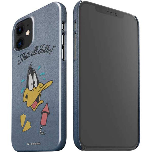 Looney Tunes Daffy Duck Thats All Folks iPhone 12 Mini Lite Case
