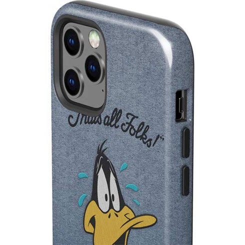 Looney Tunes Daffy Duck Thats All Folks iPhone 12 Pro Impact Case