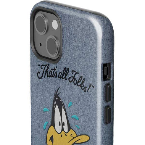 Looney Tunes Daffy Duck Thats All Folks iPhone 14 Impact Case