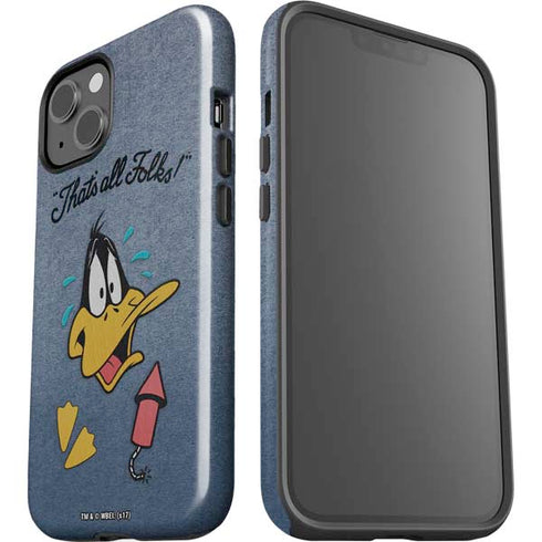 Looney Tunes Daffy Duck Thats All Folks iPhone 15 Impact Case