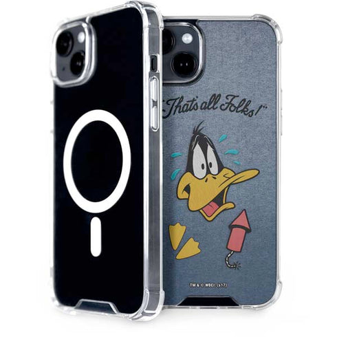 Looney Tunes Daffy Duck Thats All Folks iPhone 14 Plus MagSafe Case