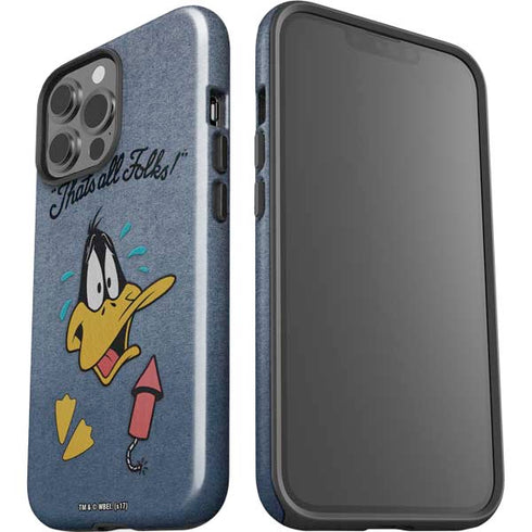 Looney Tunes Daffy Duck Thats All Folks iPhone 15 Pro Max Impact Case
