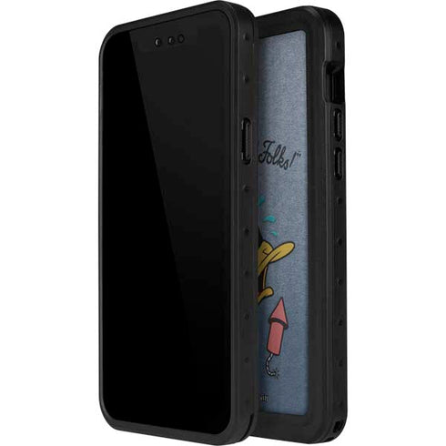 Looney Tunes Daffy Duck Thats All Folks iPhone 14 Pro Max Waterproof Case