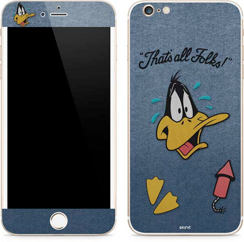 Looney Tunes Daffy Duck Thats All Folks iPhone 6/6s Plus Skin