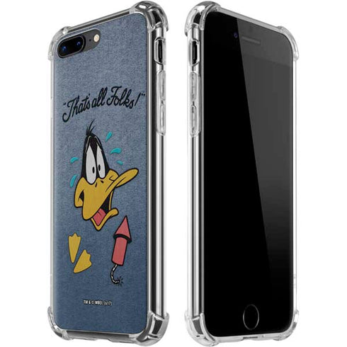 Looney Tunes Daffy Duck Thats All Folks iPhone 7/8 Plus Clear Case