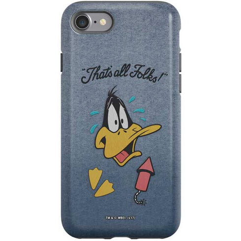 Looney Tunes Daffy Duck Thats All Folks iPhone SE (2nd & 3rd Gen) Pro Case