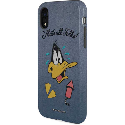 Looney Tunes Daffy Duck Thats All Folks iPhone XR Pro Case