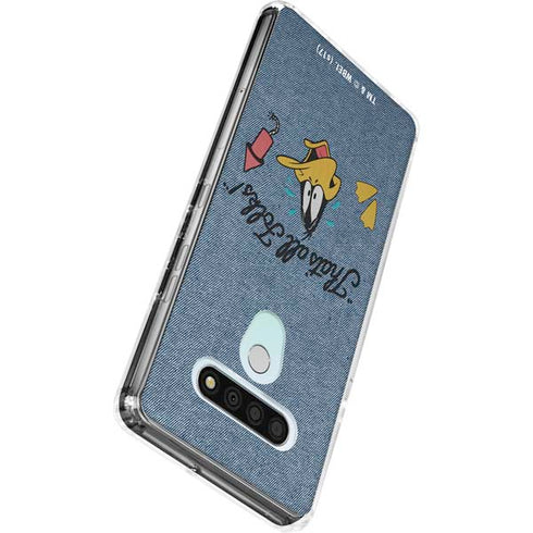 Looney Tunes Daffy Duck Thats All Folks LG Stylo 6 Clear Case