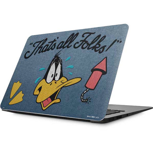 Looney Tunes Daffy Duck Thats All Folks Apple MacBook Skin