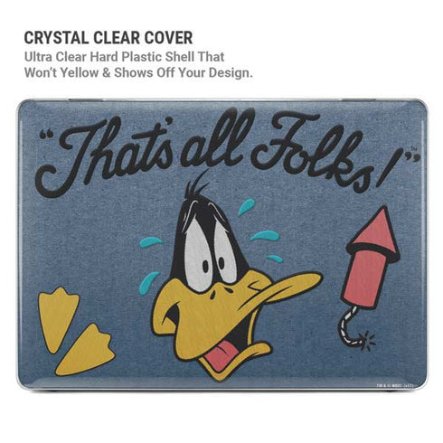 Looney Tunes Daffy Duck Thats All Folks MacBook Pro 13in (2020) Case plus Skin