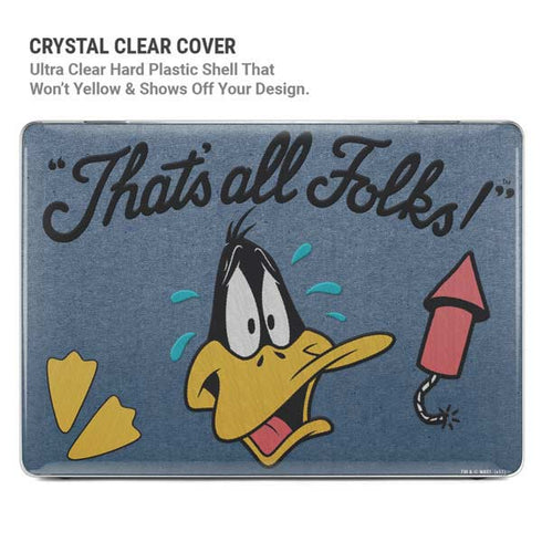 Looney Tunes Daffy Duck Thats All Folks MacBook Pro 15in (2016-19) Case plus Skin