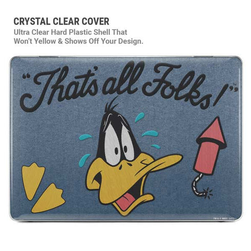 Looney Tunes Daffy Duck Thats All Folks MacBook Pro 16in (2021-25) Case plus Skin