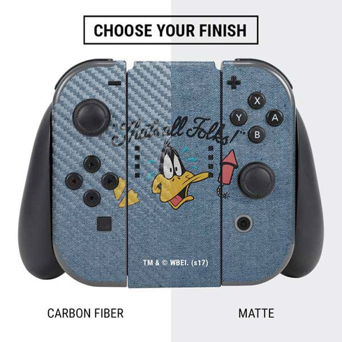 Looney Tunes Daffy Duck Thats All Folks Nintendo Switch Bundle Skin
