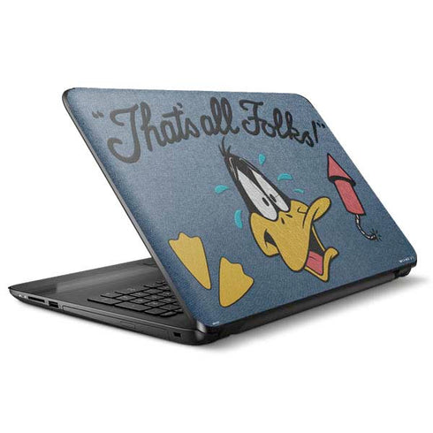 Looney Tunes Daffy Duck Thats All Folks HP Notebook Skin