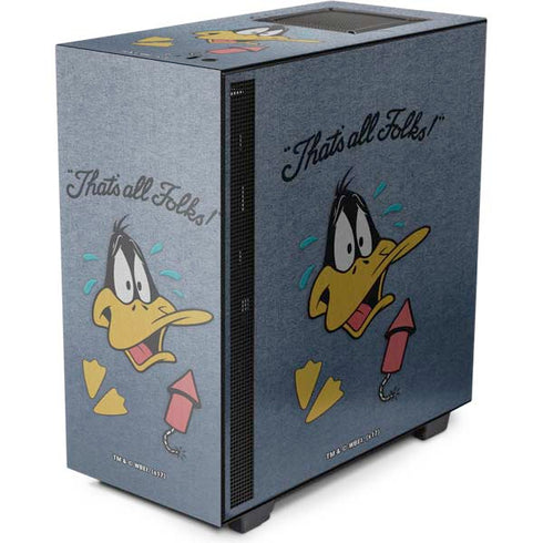 Looney Tunes Daffy Duck Thats All Folks NZXT H510 Compact ATX Mid-Tower Case Skin