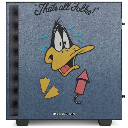 Looney Tunes Daffy Duck Thats All Folks NZXT H510 Compact ATX Mid-Tower Case Skin