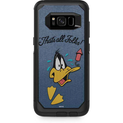 Looney Tunes Daffy Duck Thats All Folks Otterbox Commuter Galaxy Skin