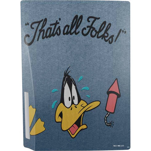 Looney Tunes Daffy Duck Thats All Folks PS5 Bundle Skin
