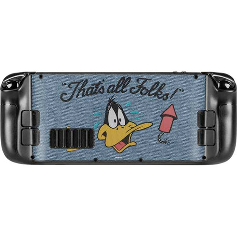 Looney Tunes Daffy Duck Thats All Folks Steam Deck Handheld Gaming Computer Skin