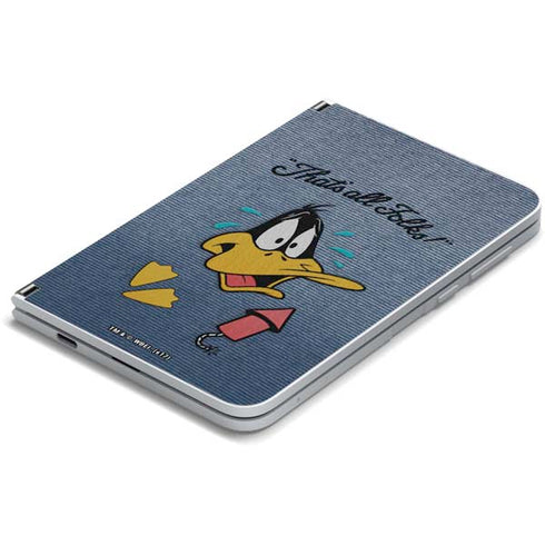 Looney Tunes Daffy Duck Thats All Folks Surface Duo Skin