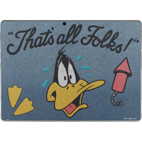 Looney Tunes Daffy Duck Thats All Folks Surface Pro 8 Skin